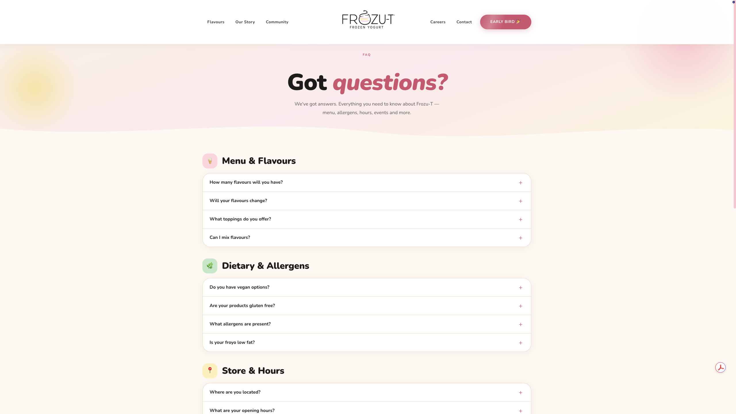 Frozu-t - FAQs