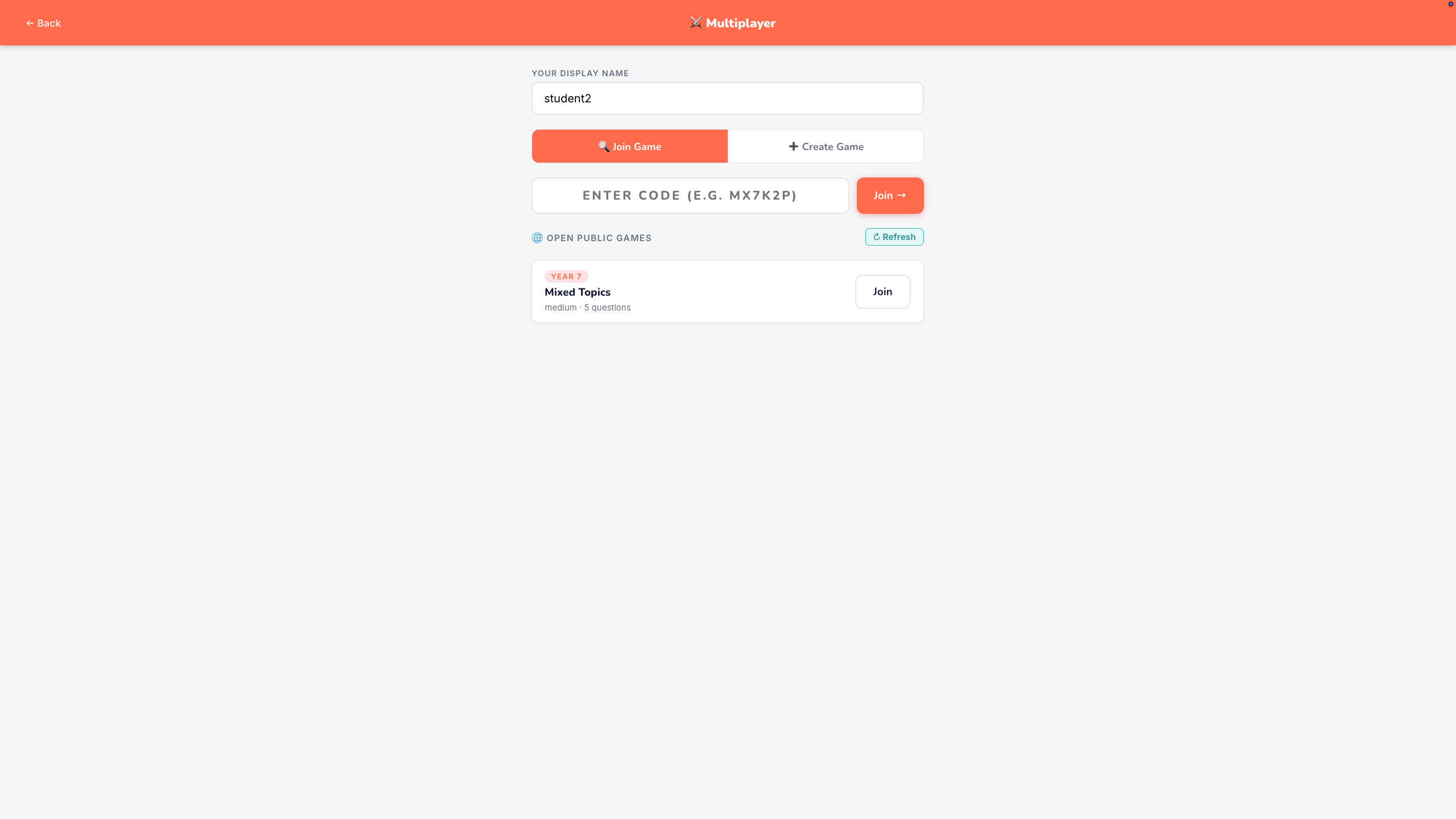 Spark - Multiplayer lobby