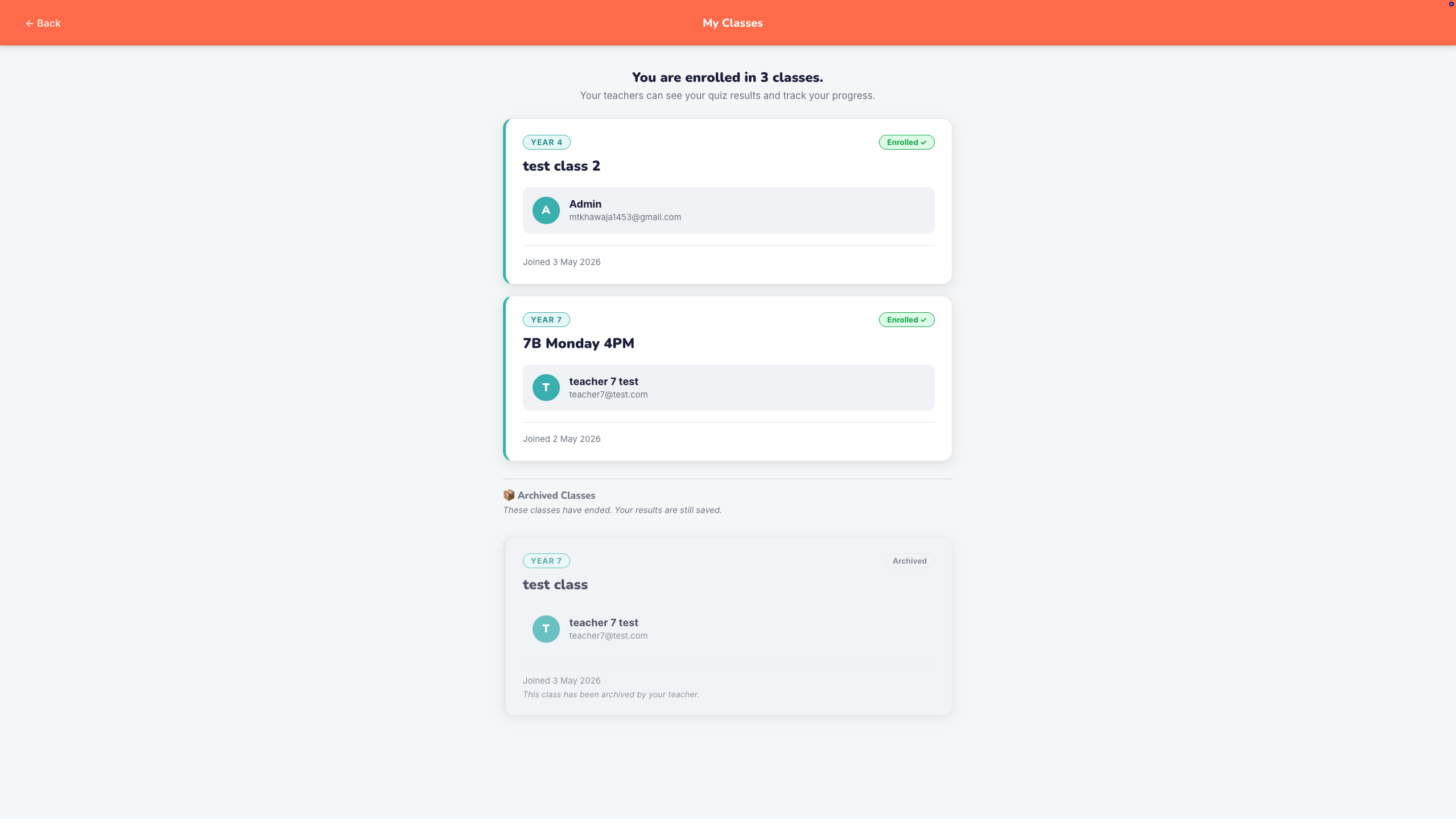 Spark - Student classes